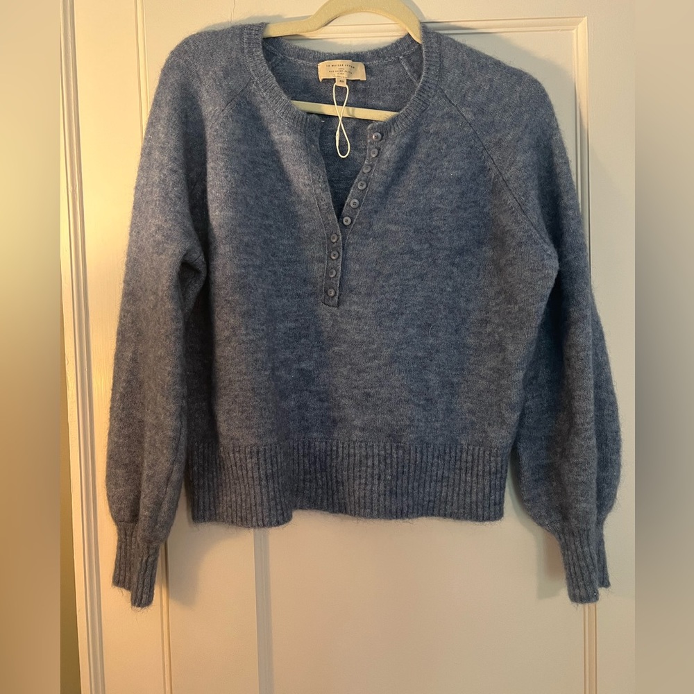 Sezane blue sweater